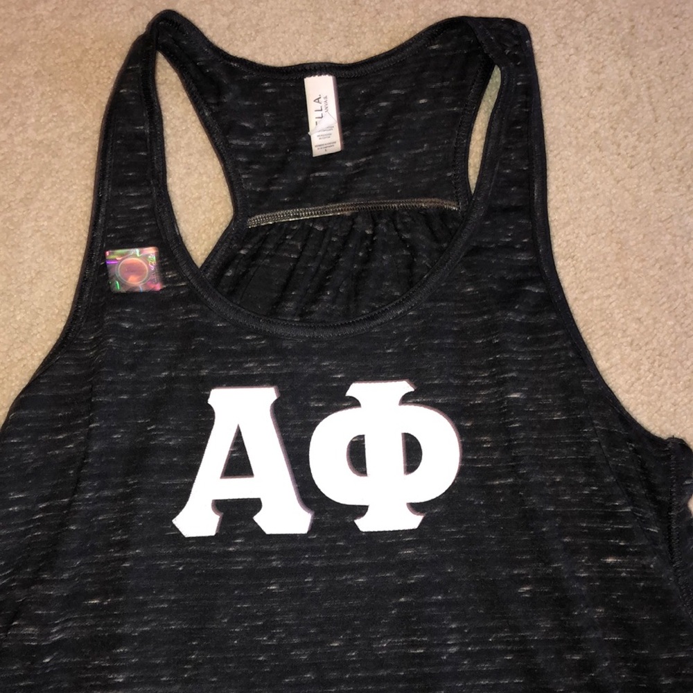Alpha phi Bella Canvas tank size Large